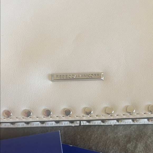 Rebecca Minkoff White Crossbody Bag with Silver Accents - Picture 3 of 6